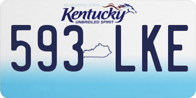 KY license plate 593LKE