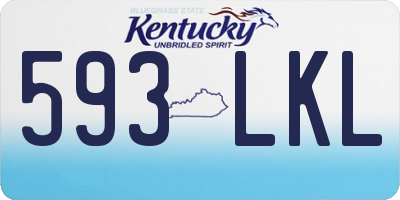 KY license plate 593LKL