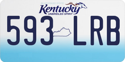 KY license plate 593LRB