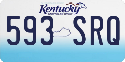 KY license plate 593SRQ