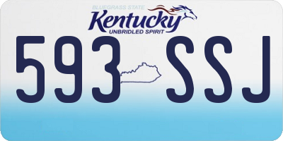 KY license plate 593SSJ