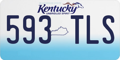KY license plate 593TLS
