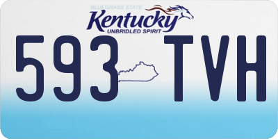 KY license plate 593TVH