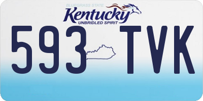 KY license plate 593TVK