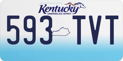 KY license plate 593TVT