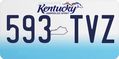 KY license plate 593TVZ