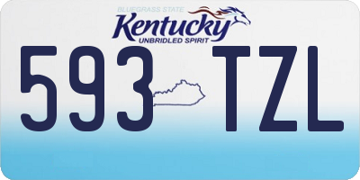KY license plate 593TZL
