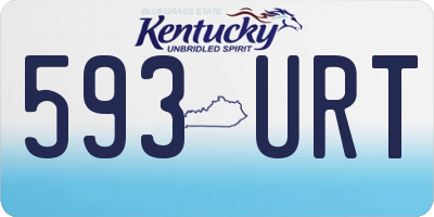 KY license plate 593URT