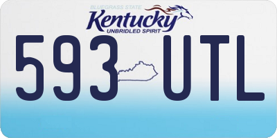 KY license plate 593UTL