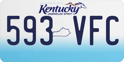 KY license plate 593VFC