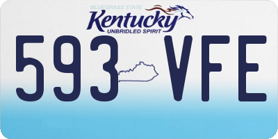 KY license plate 593VFE