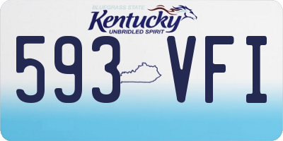 KY license plate 593VFI