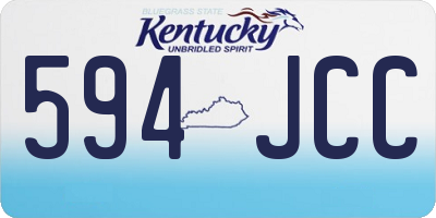 KY license plate 594JCC