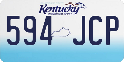 KY license plate 594JCP