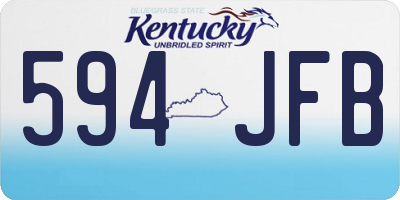 KY license plate 594JFB