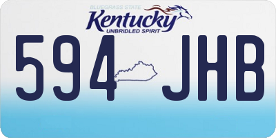 KY license plate 594JHB