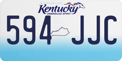 KY license plate 594JJC