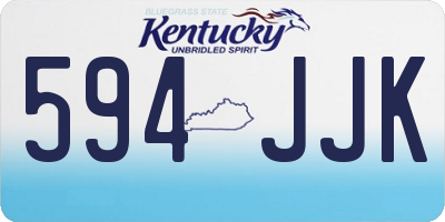 KY license plate 594JJK