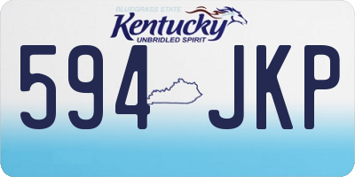 KY license plate 594JKP