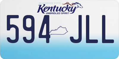 KY license plate 594JLL