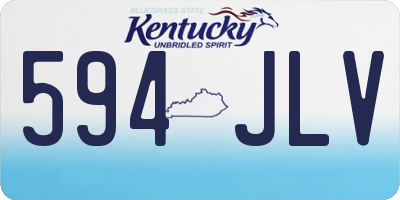 KY license plate 594JLV