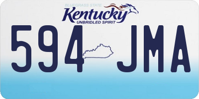 KY license plate 594JMA