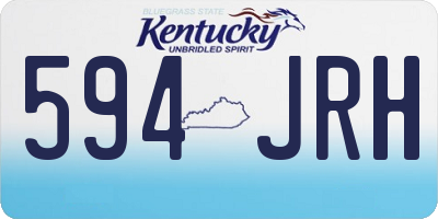 KY license plate 594JRH