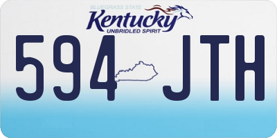 KY license plate 594JTH