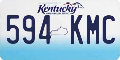 KY license plate 594KMC