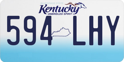 KY license plate 594LHY
