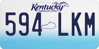KY license plate 594LKM