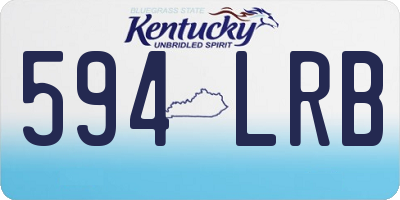 KY license plate 594LRB