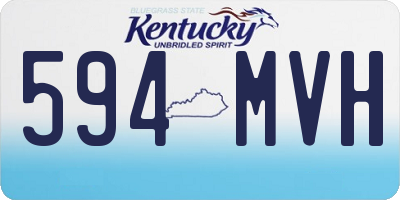 KY license plate 594MVH