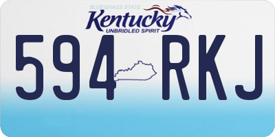 KY license plate 594RKJ