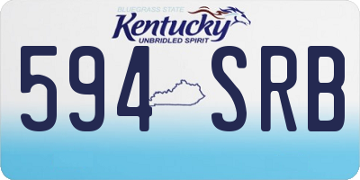 KY license plate 594SRB
