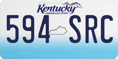 KY license plate 594SRC