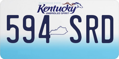 KY license plate 594SRD