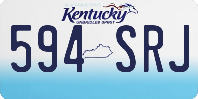 KY license plate 594SRJ