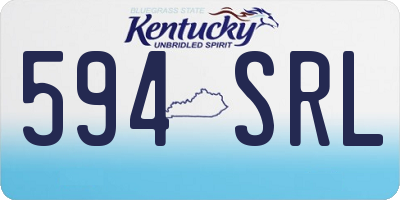 KY license plate 594SRL