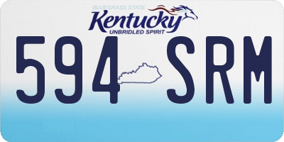 KY license plate 594SRM