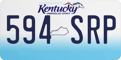 KY license plate 594SRP