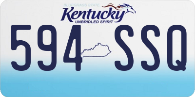 KY license plate 594SSQ