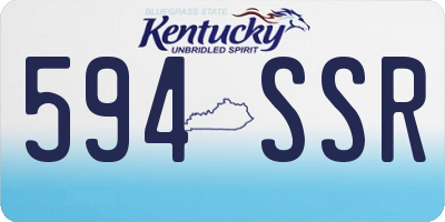 KY license plate 594SSR