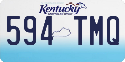KY license plate 594TMQ