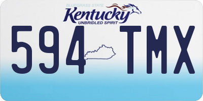 KY license plate 594TMX