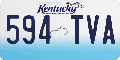 KY license plate 594TVA