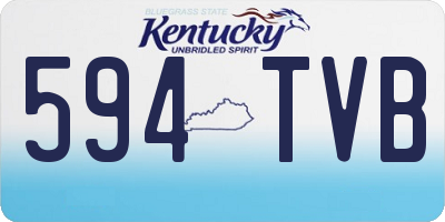 KY license plate 594TVB