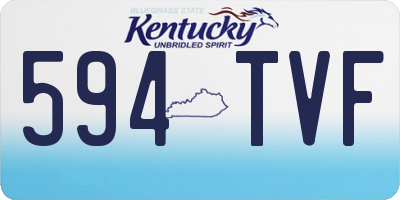 KY license plate 594TVF