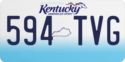 KY license plate 594TVG
