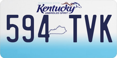 KY license plate 594TVK